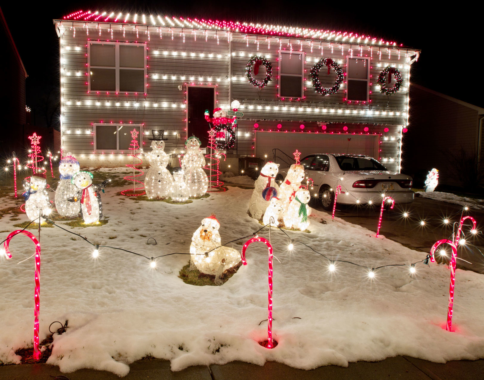Falcone Family Christmas lights at 15329 Davidson St.